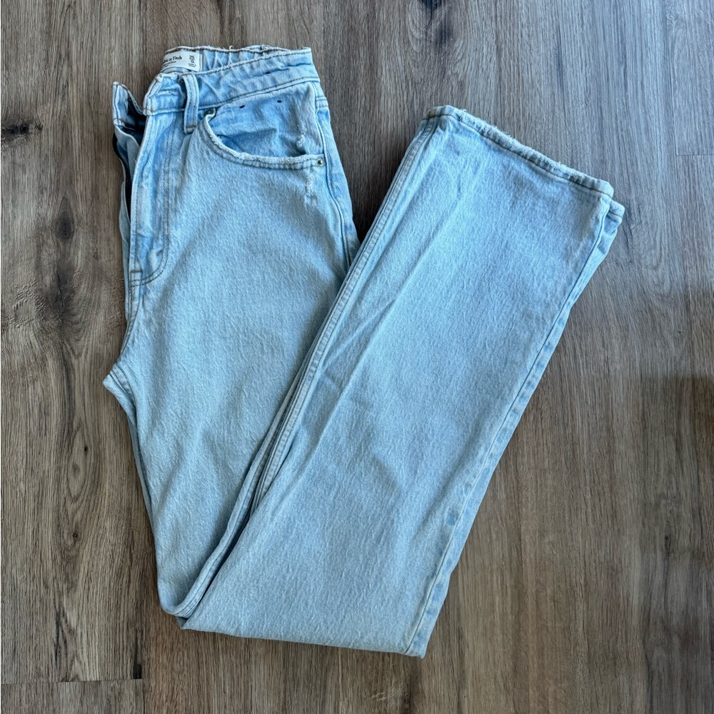 Abercrombie straight leg curve love jeans size 25/0L